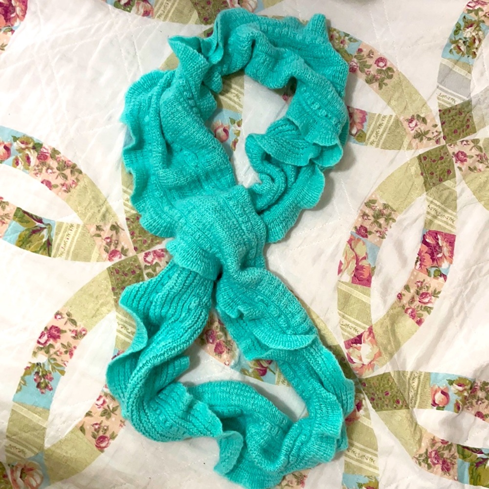 Blue Green Infinity Scarf